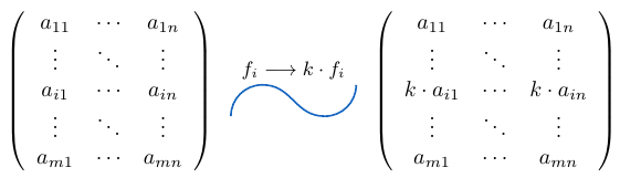 Multiplicar una fila de una matriz por un escalar | totumat.com