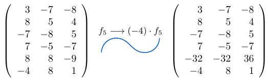 Multiplicar una fila de una matriz por un escalar | totumat.com