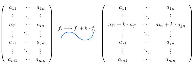 Sumar una fila de una matriz multiplicada por un escalar | totumat.com