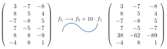 Sumar una fila de una matriz multiplicada por un escalar | totumat.com