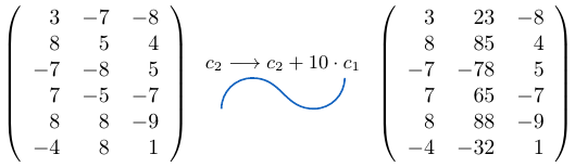 Sumar una columna de una matriz multiplicada por un escalar | totumat.com